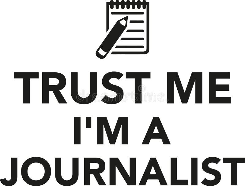 Faites- confiancemoi le ` m d'I un journaliste illustration de vecteur Faites- confiancemoi le ` m d'I un journaliste illustration de vecteur