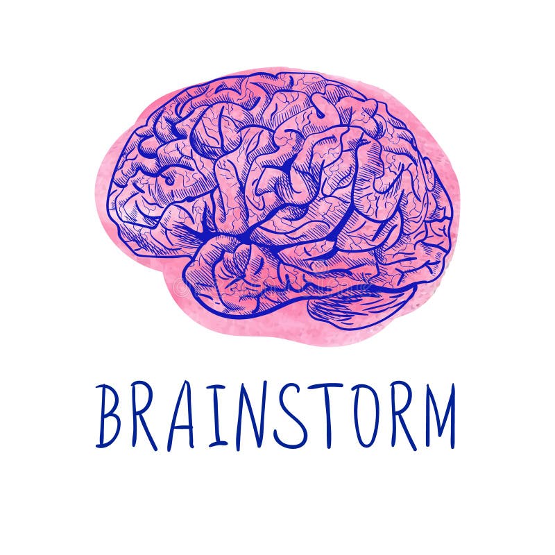 Brainstorm Lettres Et Dessin Manuscrits D'ensemble De L Brainstorm Lettres Et Dessin Manuscrits D'ensemble De L