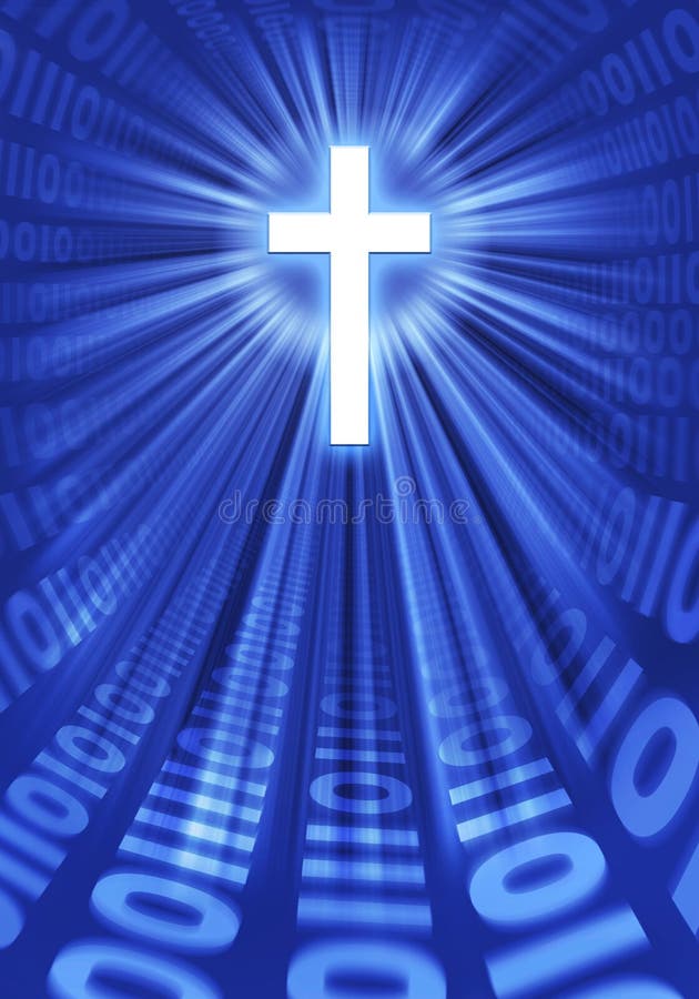 Faith in the Digital Age stock illustration. Illustration of christianity - 38950055