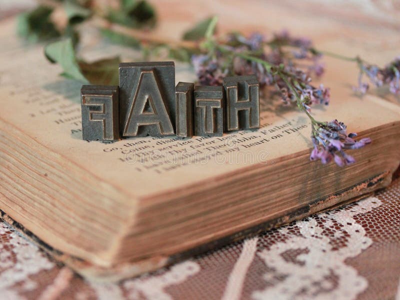 Faith Word Art in Printer Blocks. Word art letters stock images, royalty-free photos and pictures
