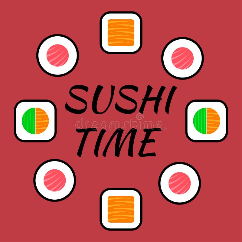 Sushi de pixel art e ícone de vetor de papel de menu de comida