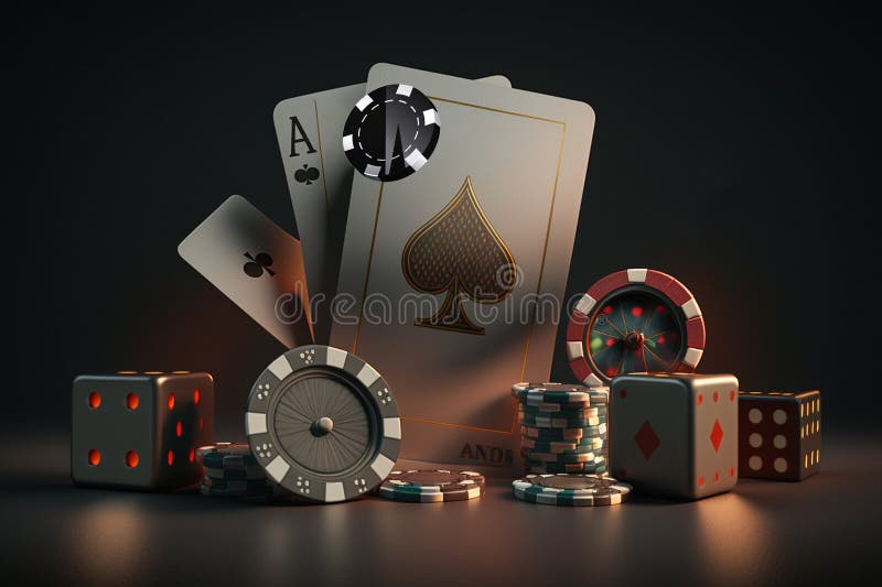 Conceito De Layout De Casino Online Jogar Cartões Dados Chips. Jogador De  Pôquer Online Joga Futebol. Jogo De Vegas Imagem de Stock - Imagem de  jogos, basquete: 272026043