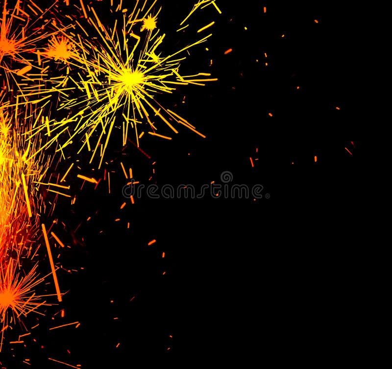 Fajerwerk iskry jaskrawy granica fotografia stock Fajerwerk iskry jaskrawy granica fotografia stock