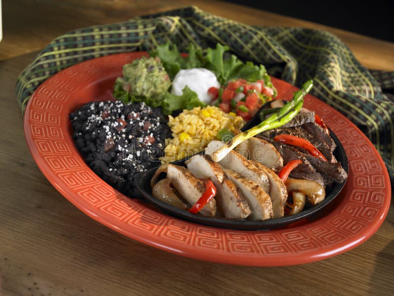 Fajita platter stock photo. Image of steak, onion, bell 11358644