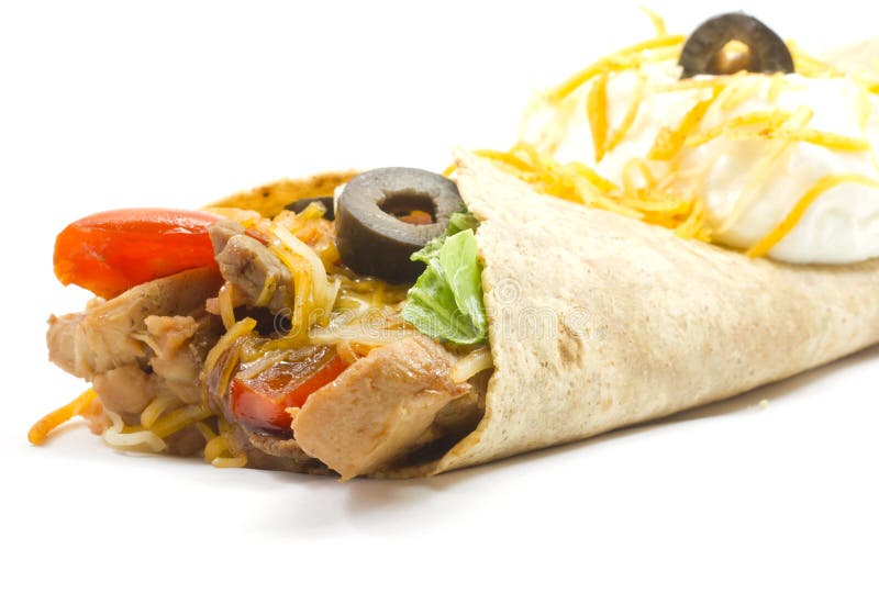 Fajita ready for dinner stock photo. Image of wrap, sour 22701940
