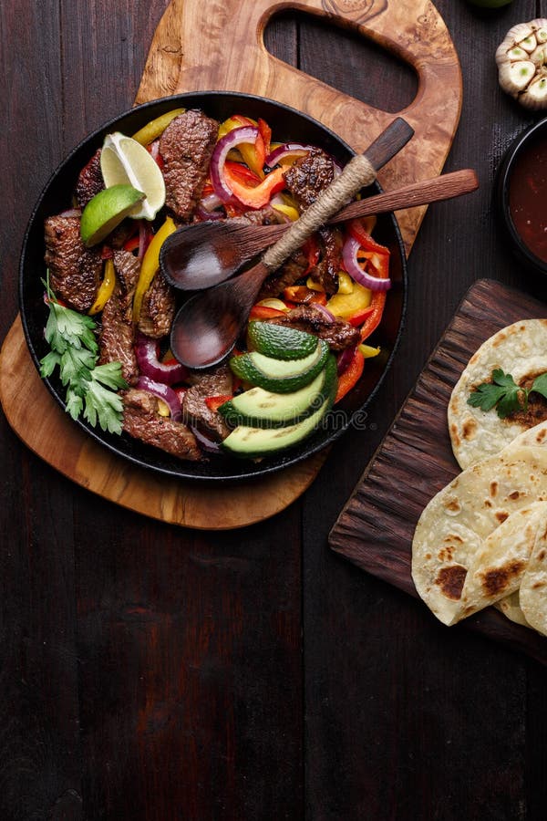 Fajitas De La Carne De Vaca Imagen de archivo Imagen de vector