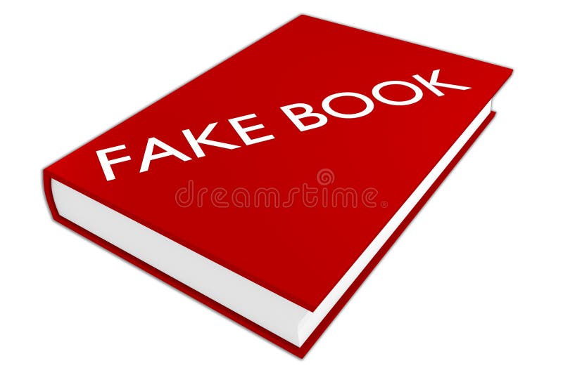 FAKE BOOK concept stock illustration. Illustration of communication