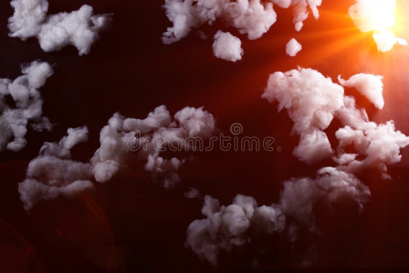 Fake Cloud at Night Sky Time, Copy Space Abstract Background Stock Photo -  Image of puff, fantasy: 213528940