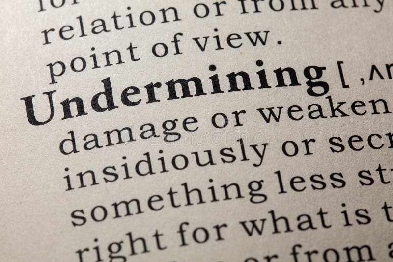 undermine defined undermine defined