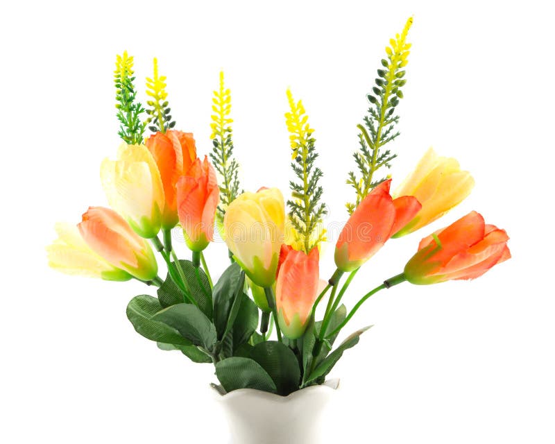 Fake Flowers for Interior Decoration Stock Image Image of ceramic