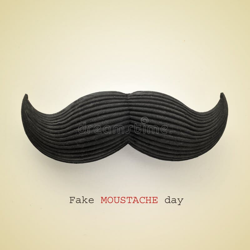 Fake moustache day stock photo. Image of vintage, symbol 49230834
