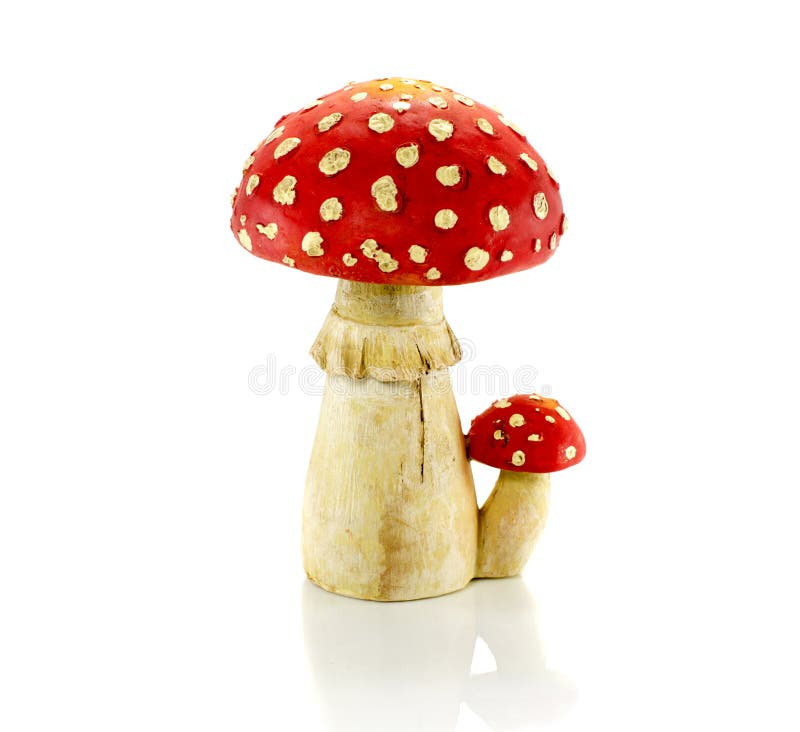 Fake Mushrooms Small Garden Stock Photo 662684743