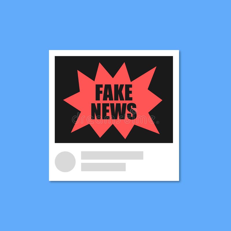 Fake News and Disinformation on Social Media Stock Illustration ...