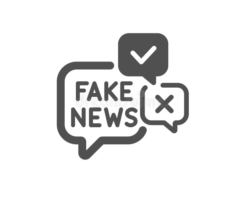 Fake News Icon. Propaganda Conspiracy Chat Sign. Vector Stock ...