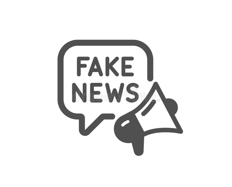 Fake News Icon. Propaganda Conspiracy Chat Sign. Vector Stock Vector ...