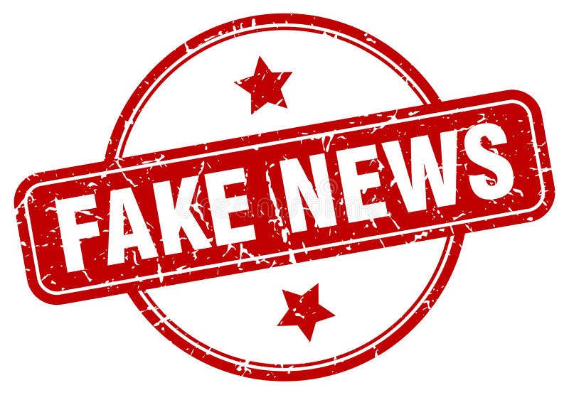 Fake News Stamp. Fake News Round Grunge Sign Stock Vector ...