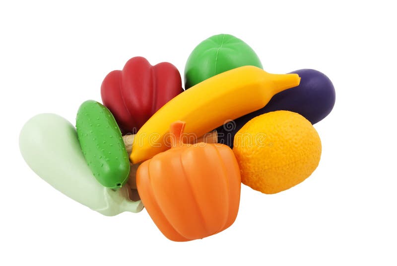 Fake vegetables and fruits stock photo. Image of food 15133990