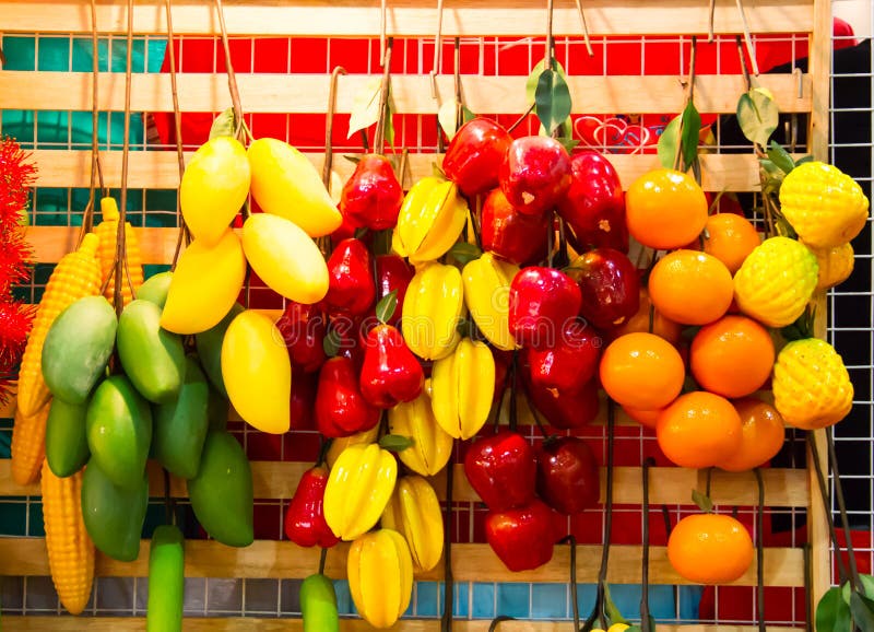 Fake vegetables and fruits stock image. Image of color 32885781