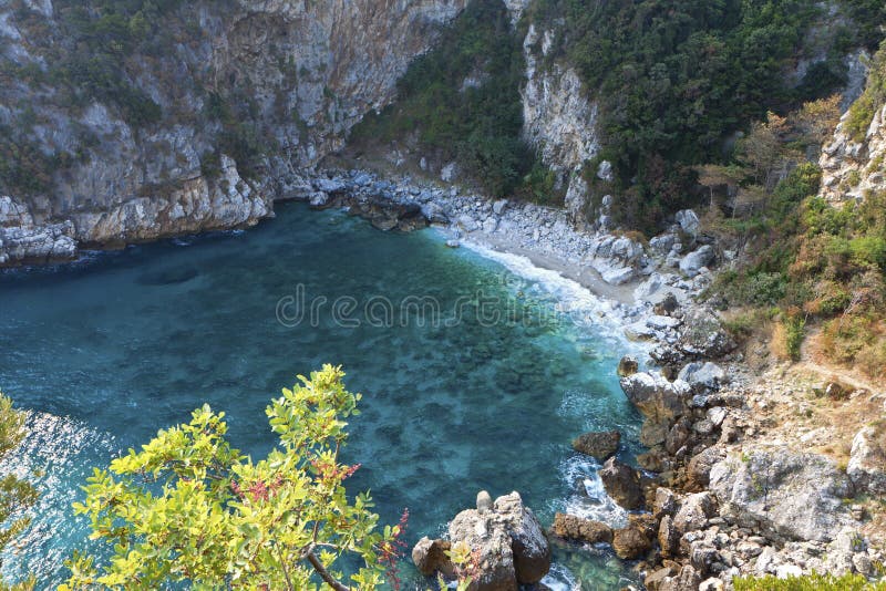 Fakistra beach at Pelion in Greece stock photos Fakistra beach at Pelion in Greece stock photos