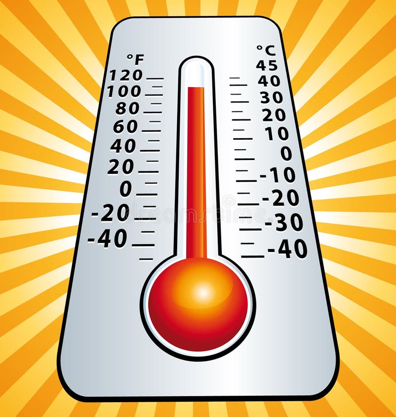 Heat wave. Maximum temperature thermometer. Vector illustration. Heat wave. Maximum temperature thermometer. Vector illustration.