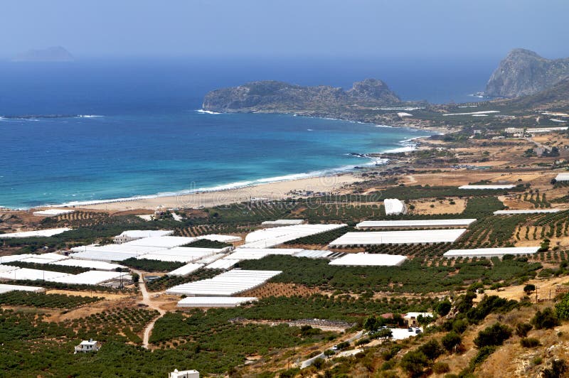 Falasarna bay at Crete island in Greece
