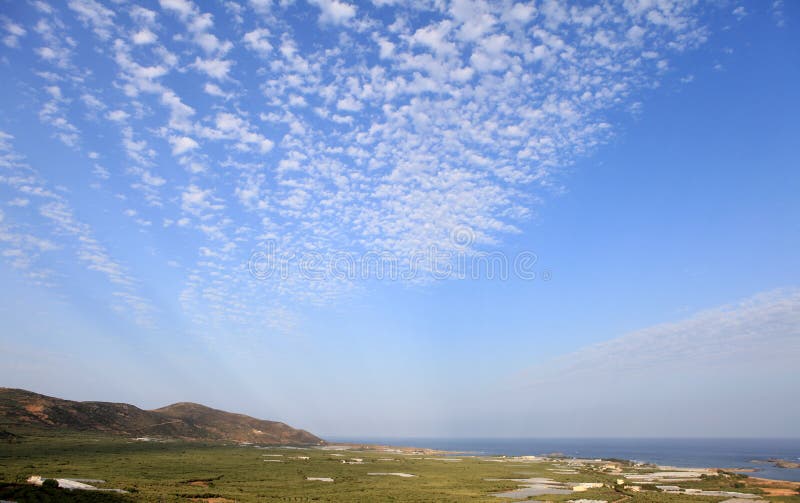 Falasarna plain and sky