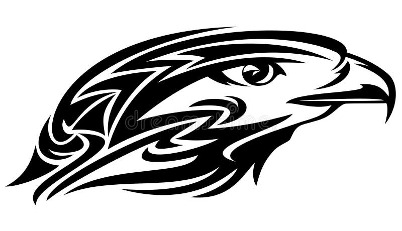 Falcon Head Vector Stock Vector Illustration Of Powerful