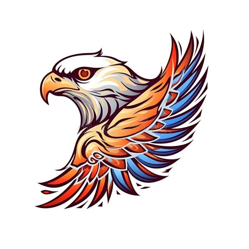Falcon logo vector illustration