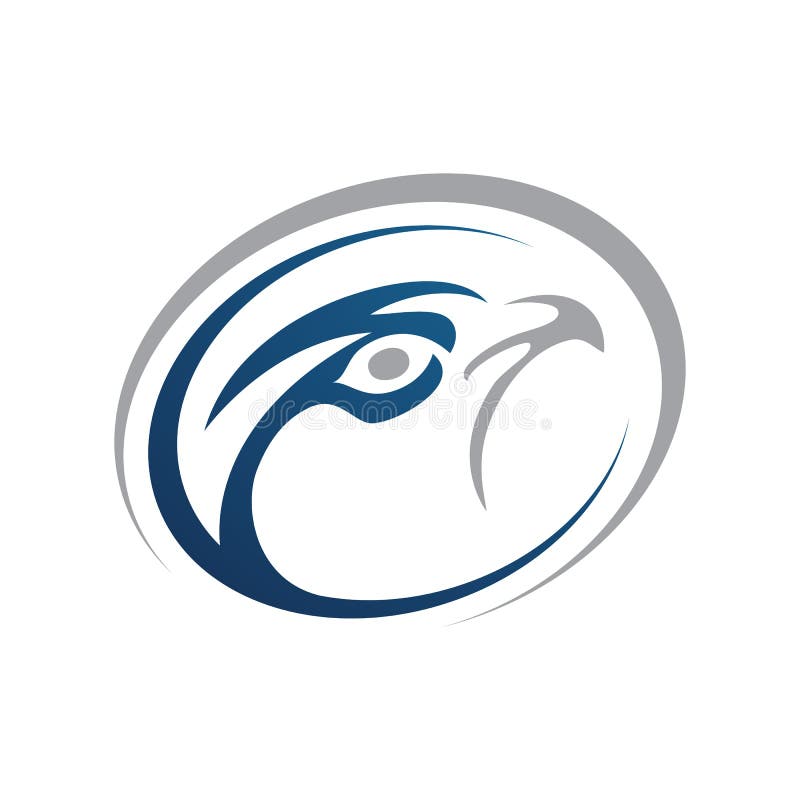 Falcon Logo Design Vektor Business Concept Illustration lizenzfreie abbildung