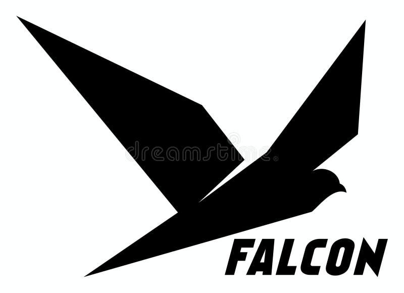 Falcon Markendesign-Vektor stock abbildung