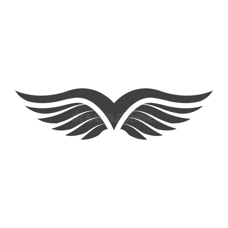 Falcon Wing Icon Template Vector Stock Illustration Illustration of