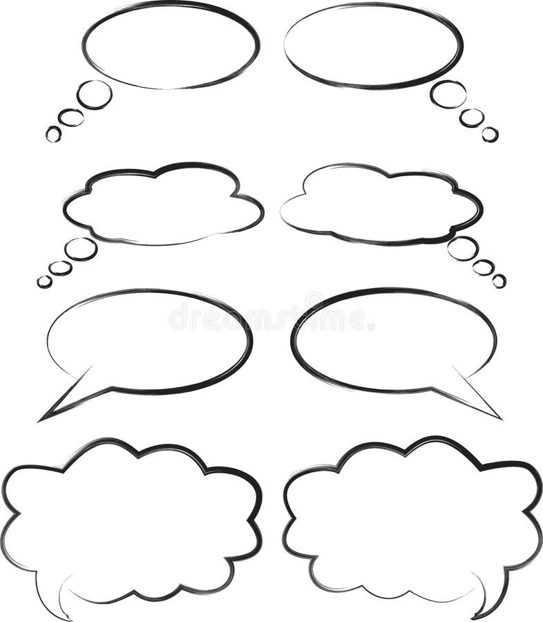 Fale bolhas ilustração royalty free Fale bolhas ilustração royalty free