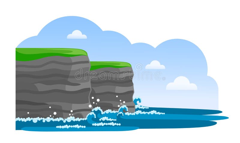 Falezy Moher Irlandzki przyciąganie Podróż Irlandia royalty ilustracja Falezy Moher Irlandzki przyciąganie Podróż Irlandia royalty ilustracja