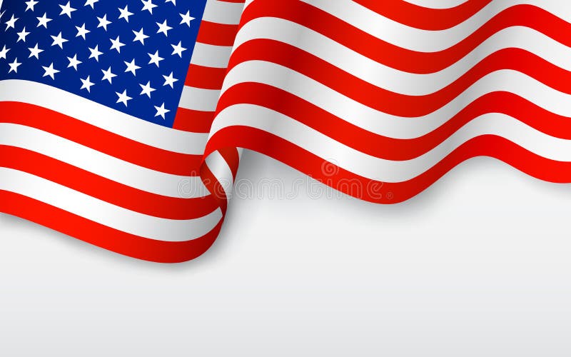 Falista flaga amerykańska