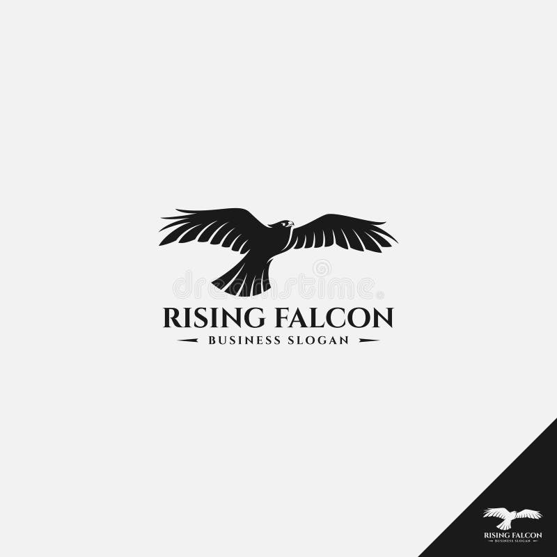 Falke-Logo/Adler Logo lizenzfreie abbildung