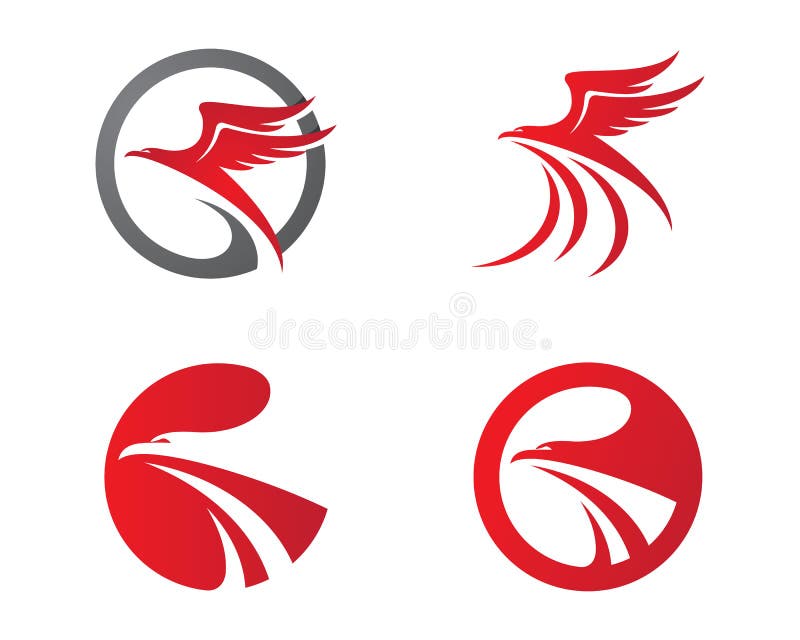 Falke Logo Template vektor abbildung
