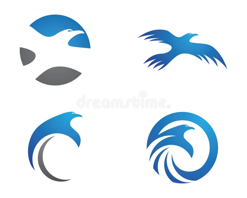 Falke Logo Template vektor abbildung