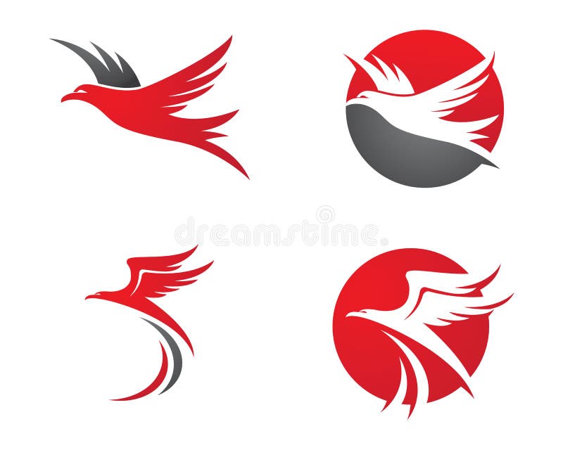 Falke Logo Template vektor abbildung