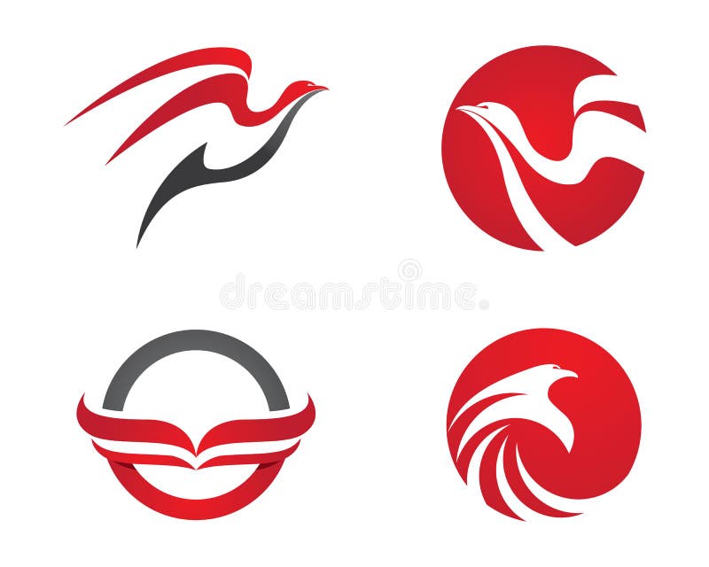 Falke Logo Template vektor abbildung