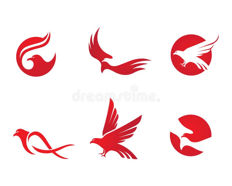 Falke Logo Template lizenzfreie abbildung