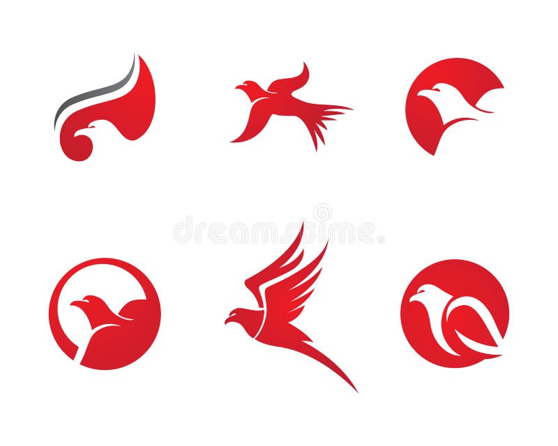 Falke Logo Template vektor abbildung