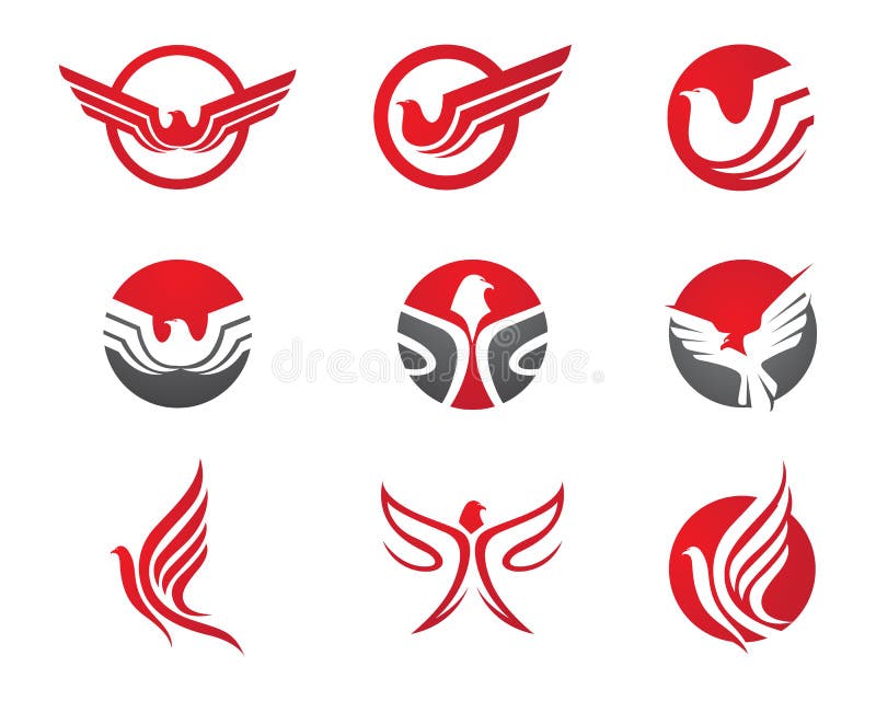 Falke Logo Template lizenzfreie abbildung