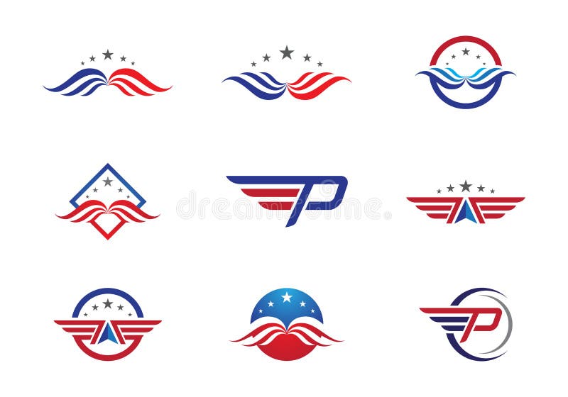 Falke Logo Template vektor abbildung