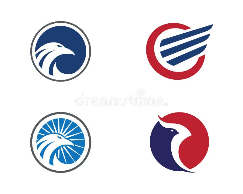 Falke Logo Template lizenzfreie abbildung