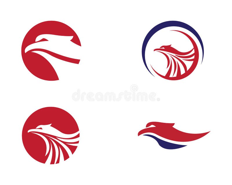 Falke Logo Template stock abbildung