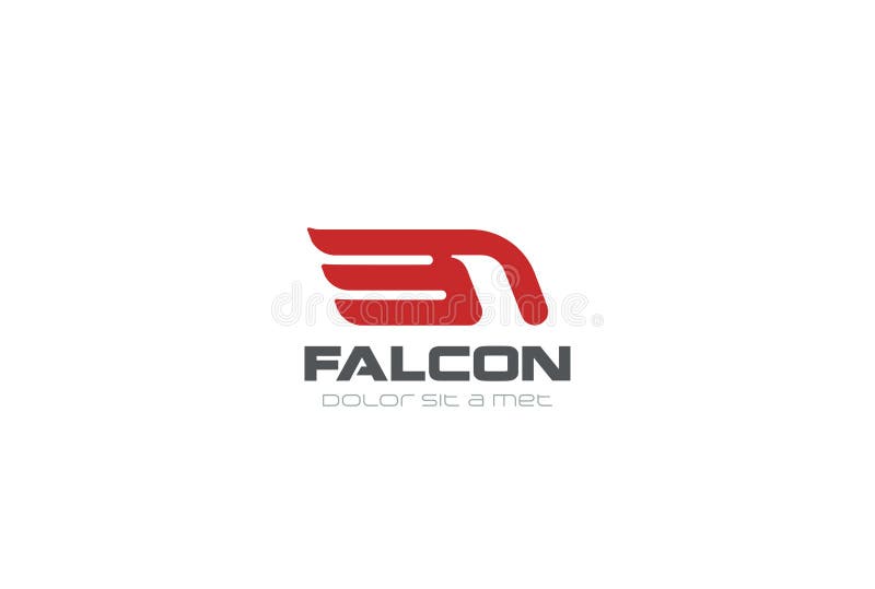 Falke-Logozusammenfassungs-Designvektor Eagle Hawk bir vektor abbildung