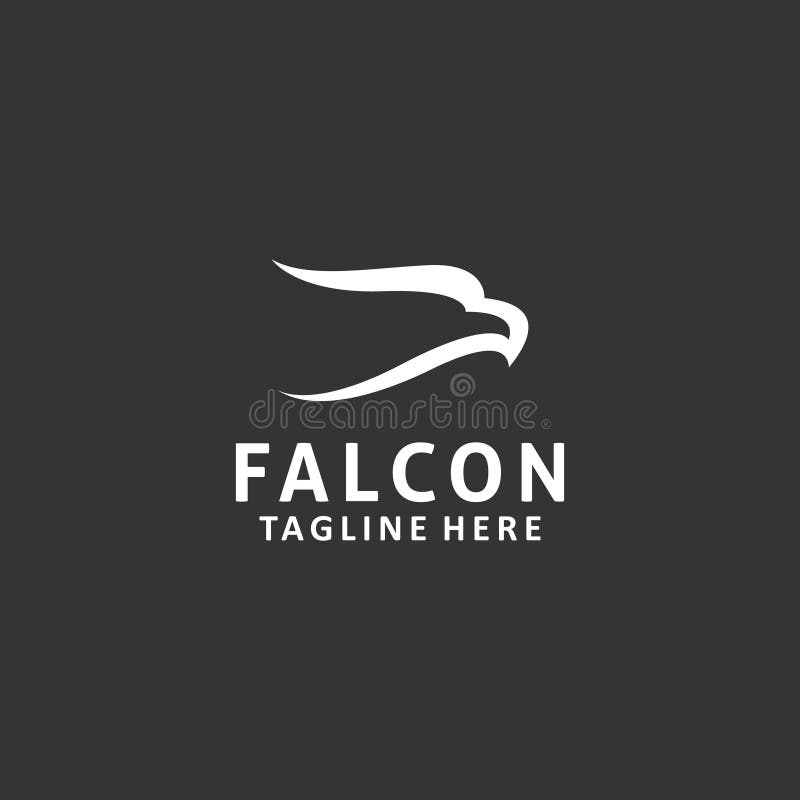 Falkelogoentwurfsadler-Logoentwurf vektor abbildung