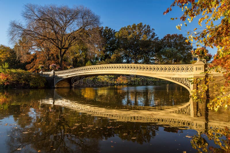 Fall in Central Park with the Bow Bridge, New York