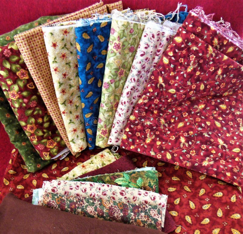Fabrics for quilting stock image. Image of material, bold 63995751
