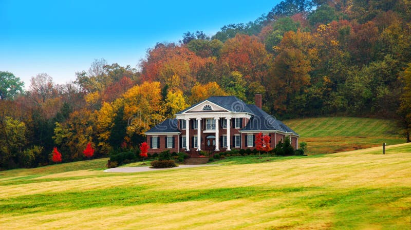 Fall home luxury στοκ εικόνες